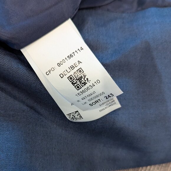 NWT BOSS Delibea Women's Sleeveless Button Front Dress in Virgin Wool Blue 8 - Picture 9 of 12